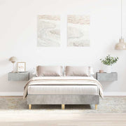 Bedframe 135x190 cm spaanplaat betongrijs
