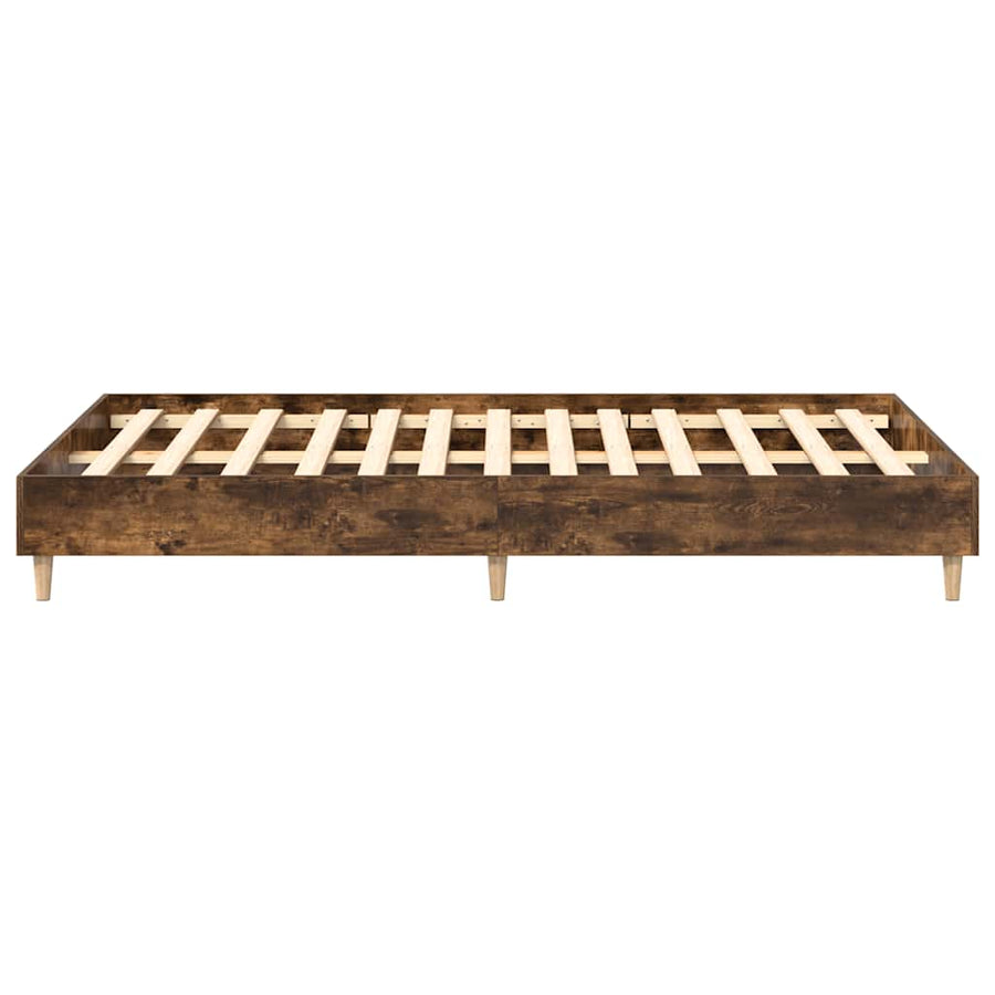 Bedframe zonder matras spaanplaat gerookt eiken