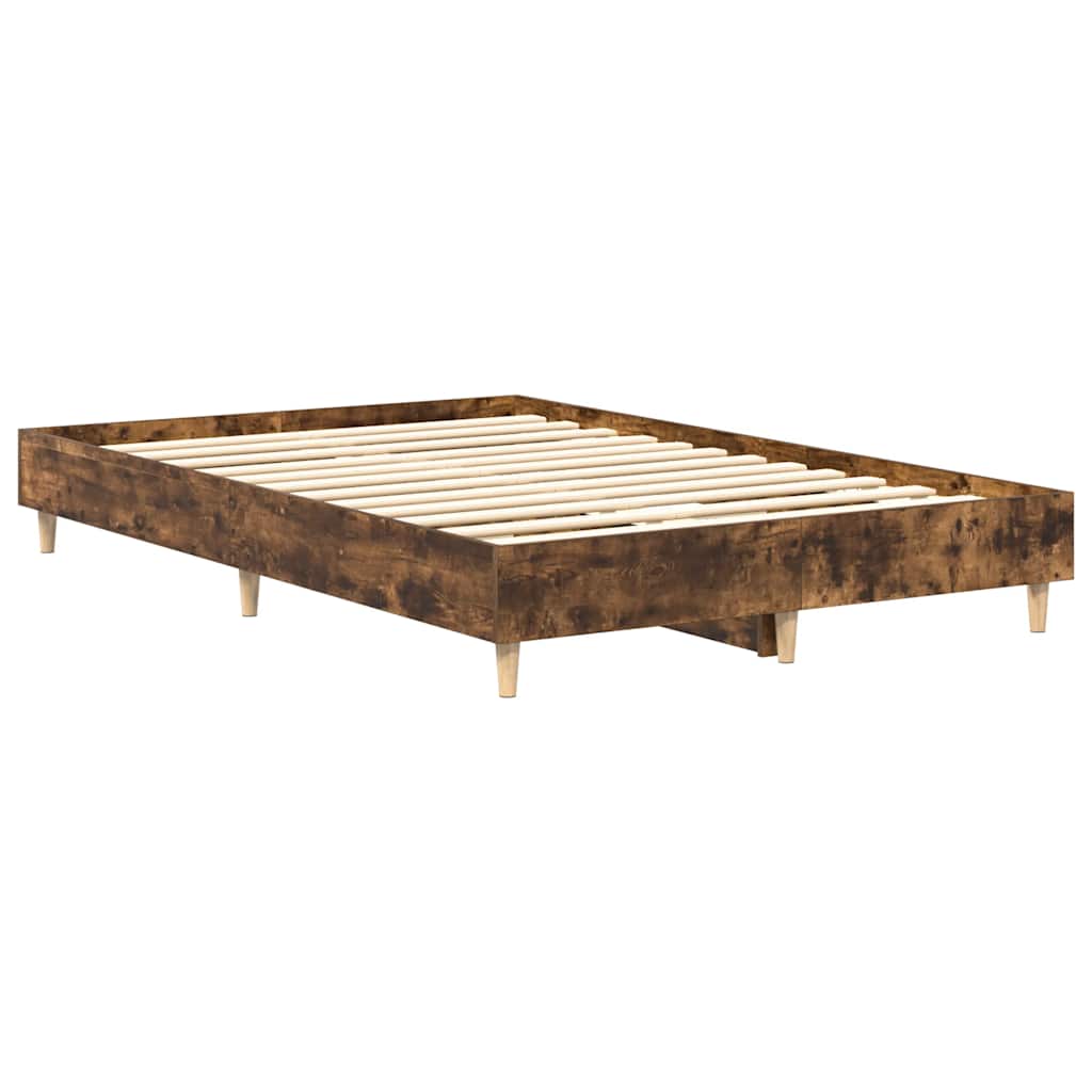 Bedframe zonder matras spaanplaat gerookt eiken