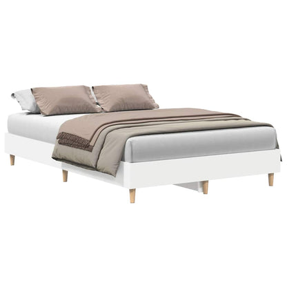Bedframe zonder matras 120x190 cm spaanplaat wit