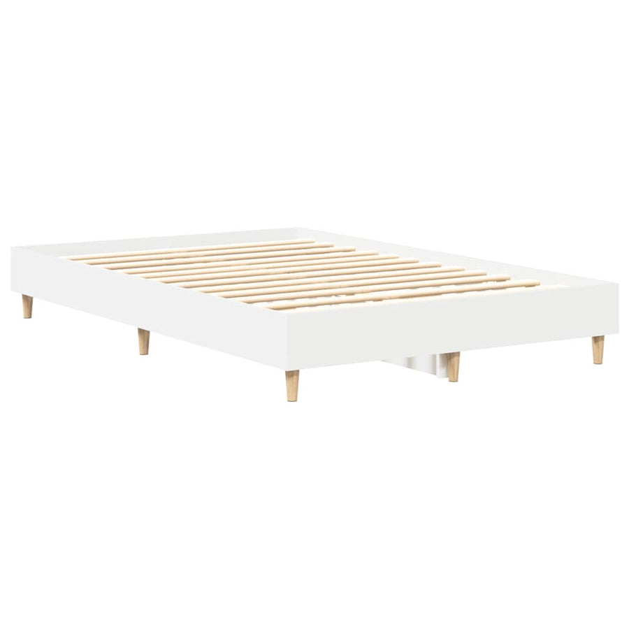 Bedframe zonder matras 120x190 cm spaanplaat wit
