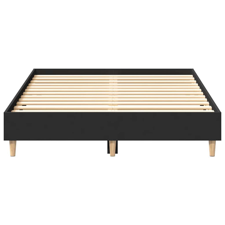 Bedframe zonder matras 120x190 cm spaanplaat zwart