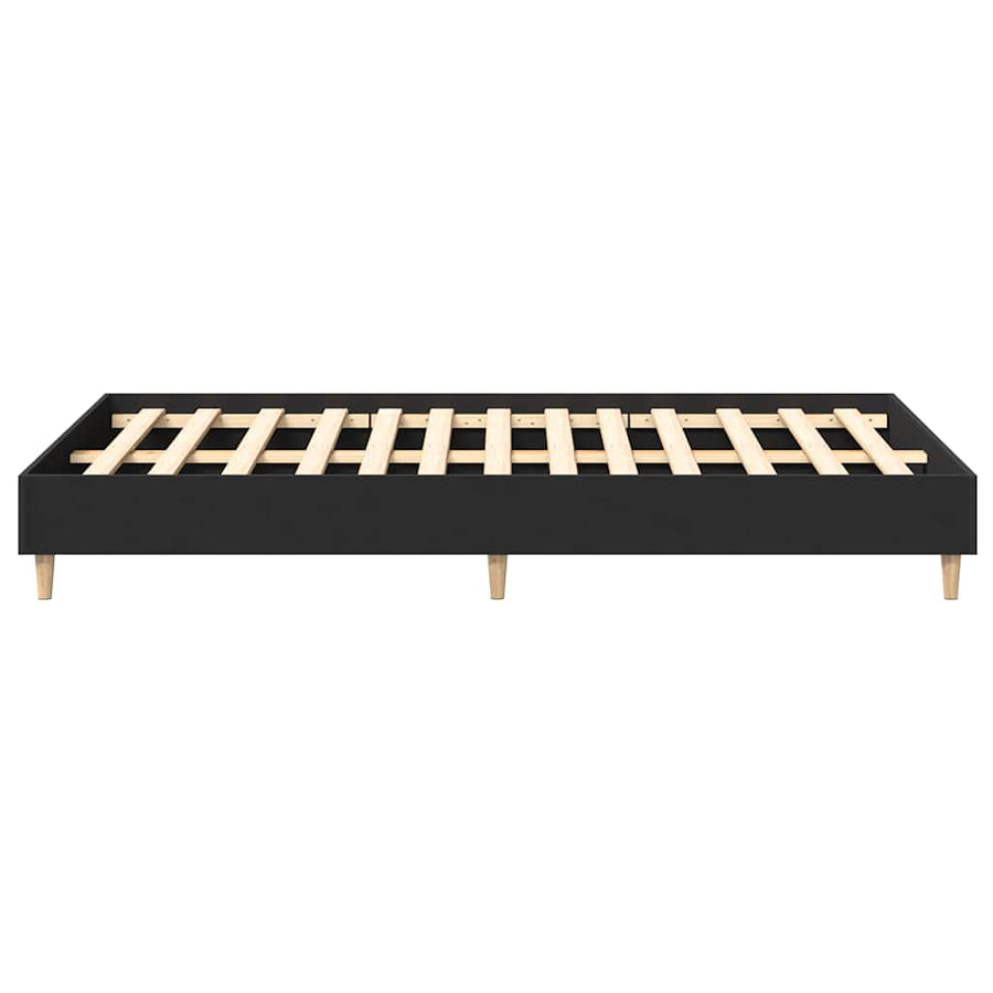 Bedframe zonder matras 120x190 cm spaanplaat zwart