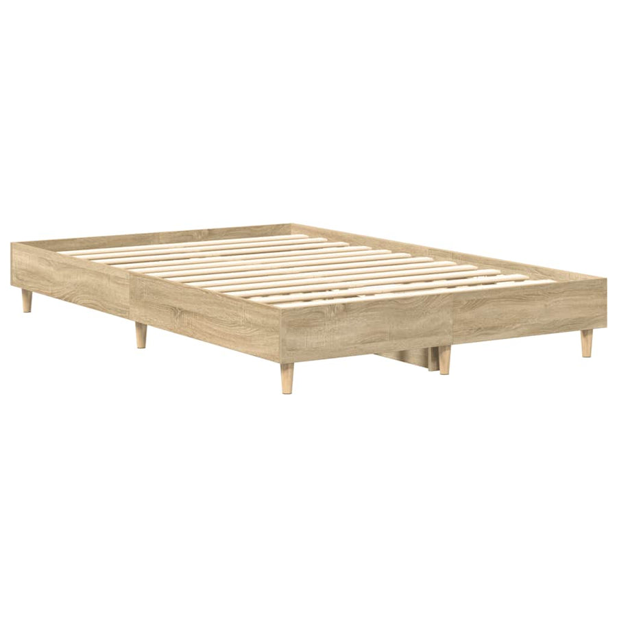 Bedframe zonder matras 120x190cm spaanplaat sonoma eikenkleurig