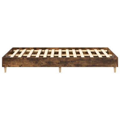 Bedframe zonder matras 120x190 cm spaanplaat gerookt eiken