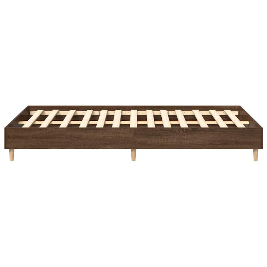Bedframe zonder matras 120x190 cm spaanplaat bruin eikenkleurig