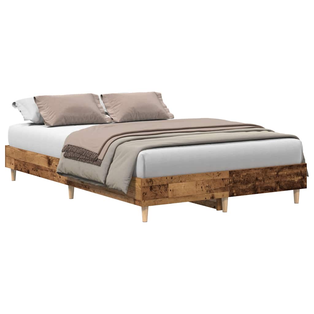 Bedframe zonder matras 120x190 cm spaanplaat bewerkt hout
