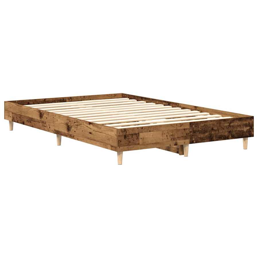 Bedframe zonder matras 120x190 cm spaanplaat bewerkt hout