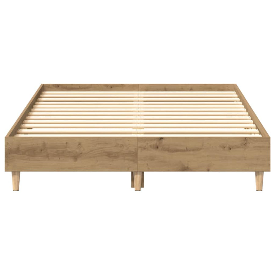 Bedframe Zonder Matras Spaanplaat Artisanaal Eiken Artisian Oak 120 x 190 cm
