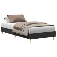 Bedframe zonder matras 90x190 cm spaanplaat zwart