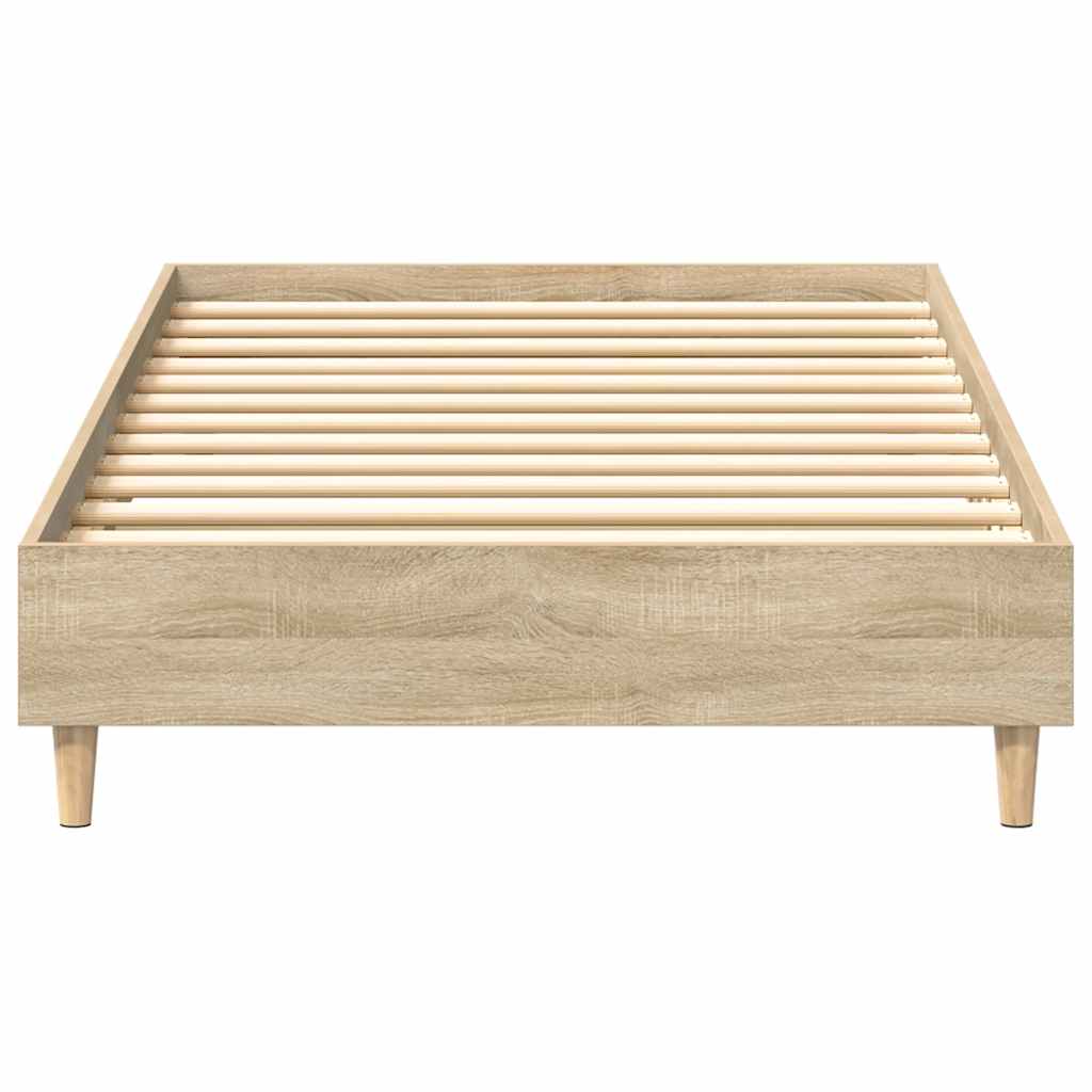 Bedframe zonder matras 90x190 cm sonoma eikenkleurig spaanplaat