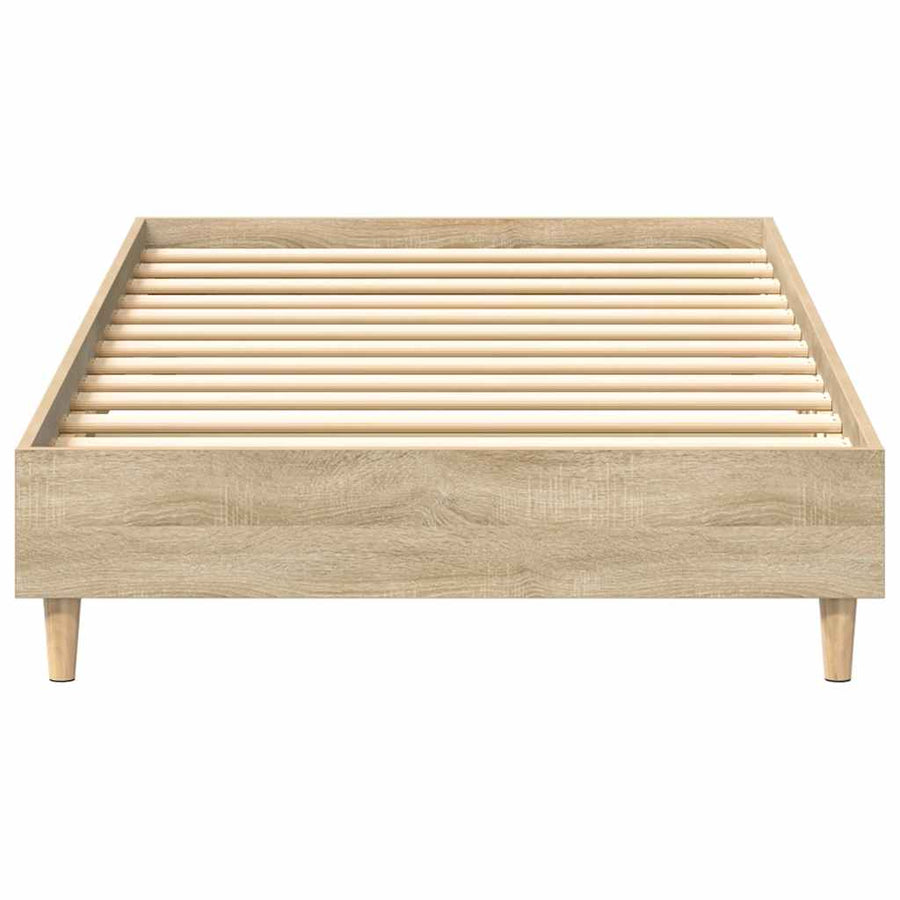 Bedframe zonder matras 90x190 cm sonoma eikenkleurig spaanplaat