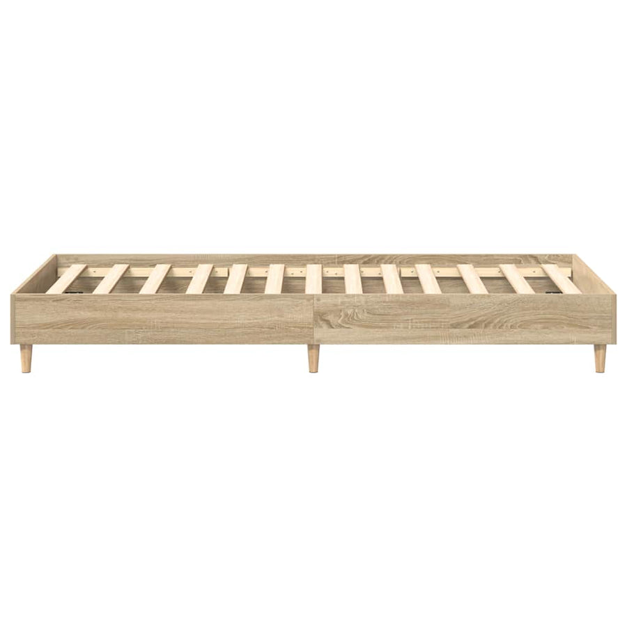 Bedframe zonder matras 90x190 cm sonoma eikenkleurig spaanplaat