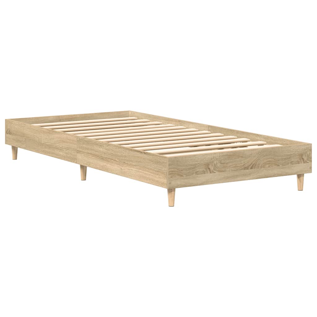 Bedframe zonder matras 90x190 cm sonoma eikenkleurig spaanplaat