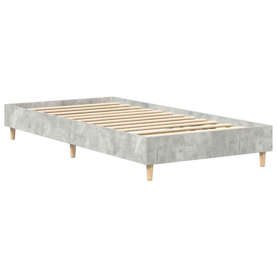 Bedframe zonder matras 90x190 cm spaanplaat betongrijs