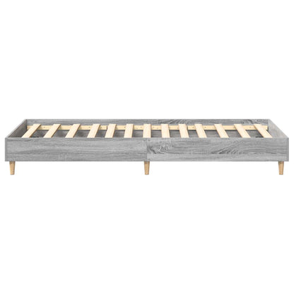 Bedframe zonder matras 90x190 cm spaanplaat grijs Sonoma