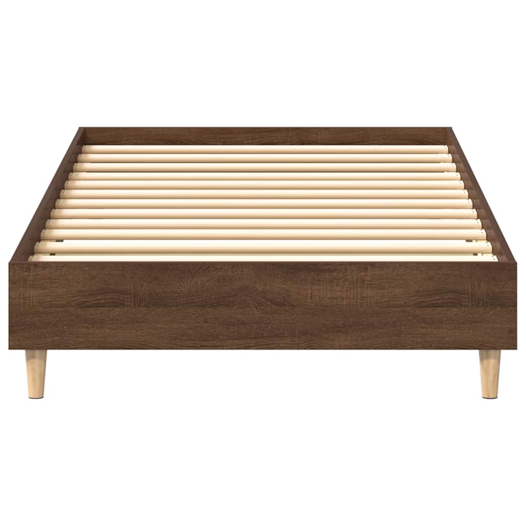 Bedframe zonder matras 90x190 cm spaanplaat bruin eikenkleurig