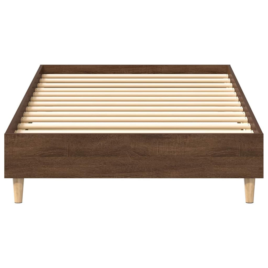 Bedframe zonder matras 90x190 cm spaanplaat bruin eikenkleurig