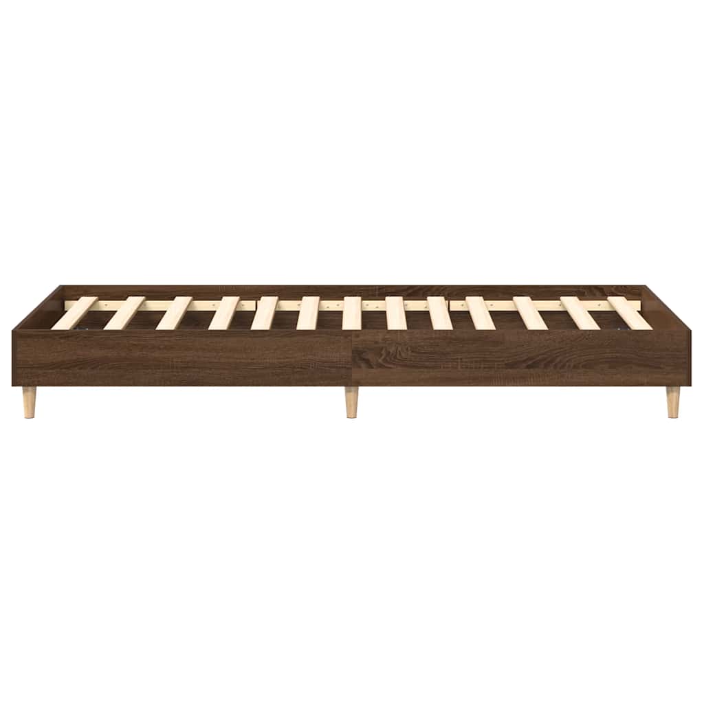 Bedframe zonder matras 90x190 cm spaanplaat bruin eikenkleurig
