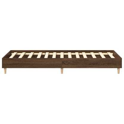 Bedframe zonder matras 90x190 cm spaanplaat bruin eikenkleurig