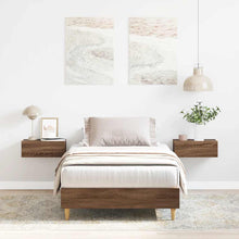 Bedframe zonder matras 90x190 cm spaanplaat bruin eikenkleurig