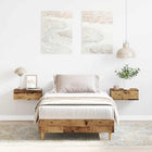Bed frame without mattress 90x190 cm chipboard engineered wood