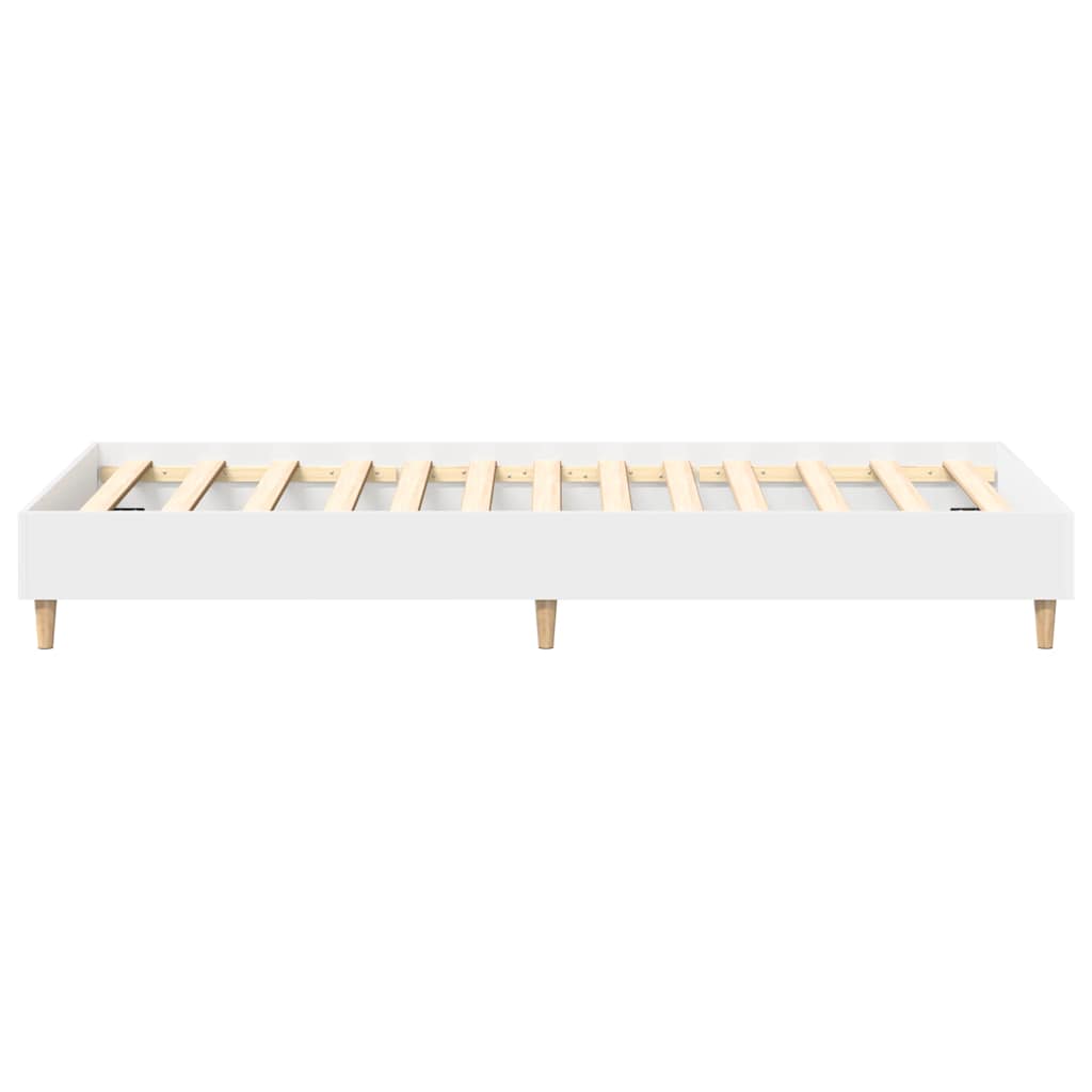 Bedframe zonder matras 75x190 cm spaanplaat wit