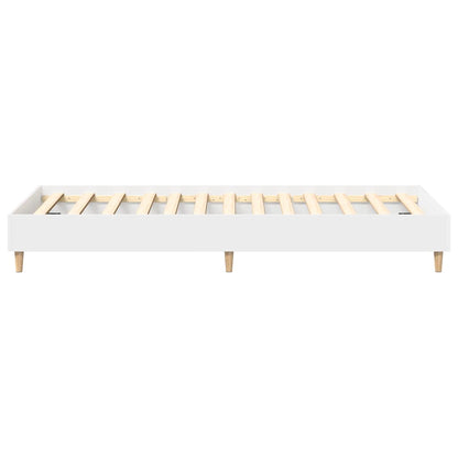 Bedframe zonder matras 75x190 cm spaanplaat wit