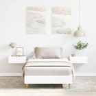 Bedframe 75x190 cm spaanplaat wit