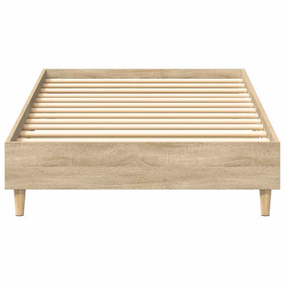 Bedframe zonder matras 75x190 cm spaanplaat sonoma eikenkleurig