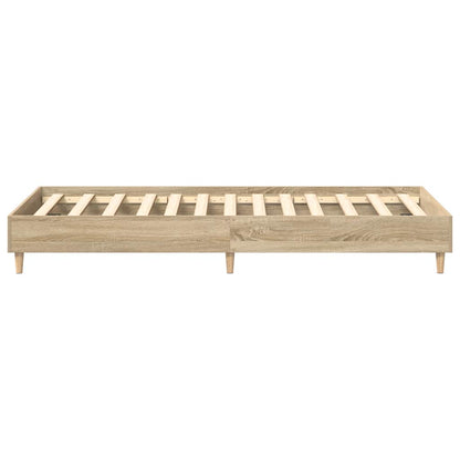 Bedframe zonder matras 75x190 cm spaanplaat sonoma eikenkleurig