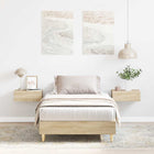 Bedframe 75x190 cm spaanplaat sonoma eiken