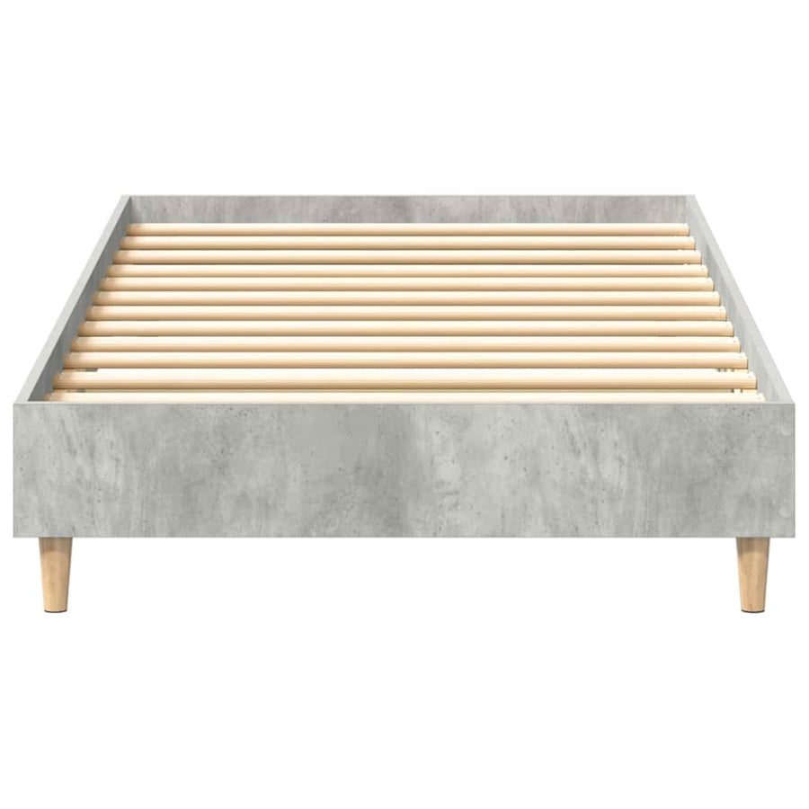 Bedframe zonder matras 75x190 cm spaanplaat betongrijs