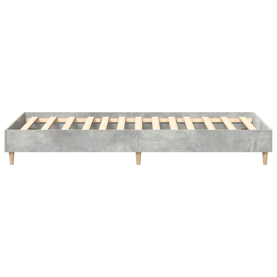 Bedframe zonder matras 75x190 cm spaanplaat betongrijs