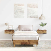 Bedframe 75x190 cm bewerkt hout