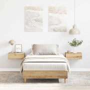 Bedframe 193x78x25 cm spaanplaat eikenkleurig