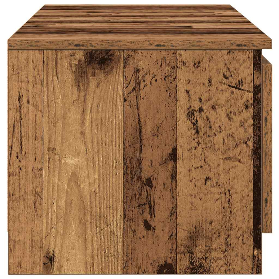 tv-meubel oud houtkleurig 140x40x36 cm bewerkt hout