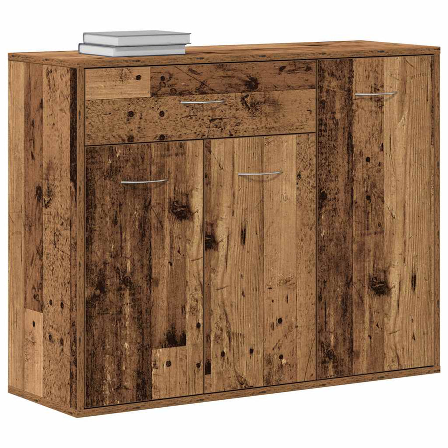 Dressoir 88x30x70 cm spaanplaat oud hout