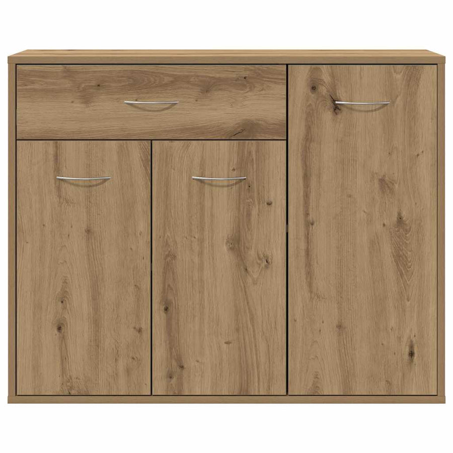 Dressoir ambachtelijk spaanplaat hout ambachtelijk eikenkleurig