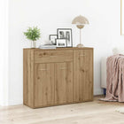Sideboard artisan chipboard wood artisan oak-colored