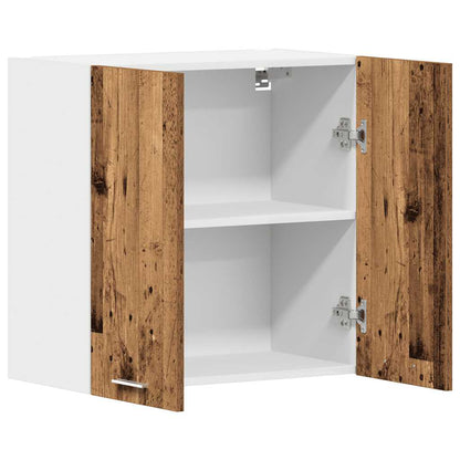 Keukenwandkast 60x31x60 cm spaanplaat oud hout