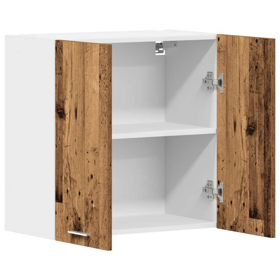 Keukenwandkast 60x31x60 cm spaanplaat oud hout