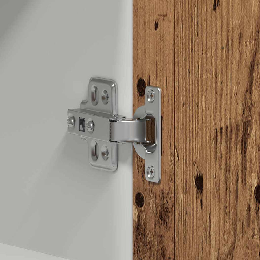 Keukenwandkast 60x31x60 cm spaanplaat oud hout