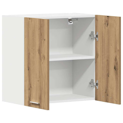 Keukenwandkast 60x31x60 cm spaanplaat ambachtelijk eikenkleurig