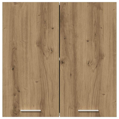 Keukenwandkast 60x31x60 cm spaanplaat ambachtelijk eikenkleurig