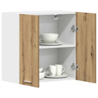 Keukenwandkast 60x31x60 cm bewerkt hout eikenkleurig