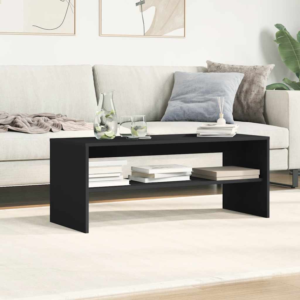 Tv-meubel 100x40x40 cm bewerkt hout zwart
