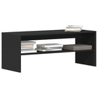 TV cabinet 100x40x40 cm engineered wood black