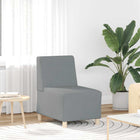 Fauteuil 55x74x82 cm stof lichtgrijs
