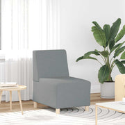 Fauteuil 55x74x82 cm stof lichtgrijs